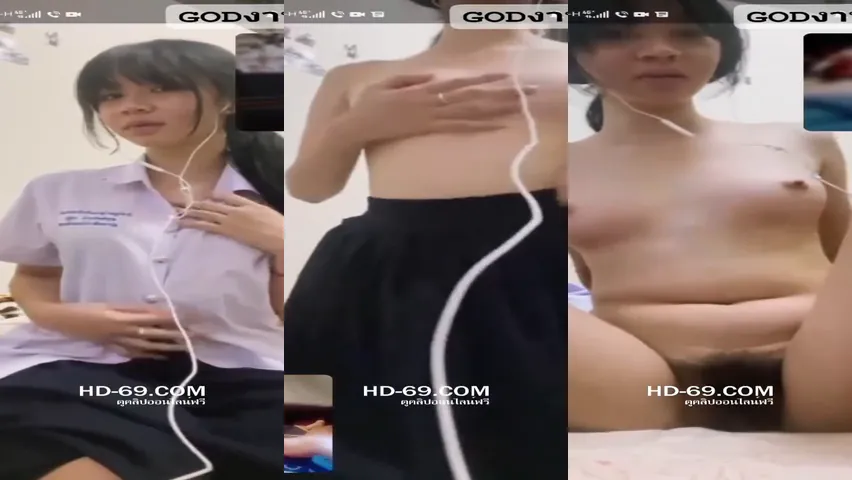 คอลเสียว น้องเพ้นท์ นักเรียนมัธยมน่ารัก แหกหีช่วยตัวเองคาชุด